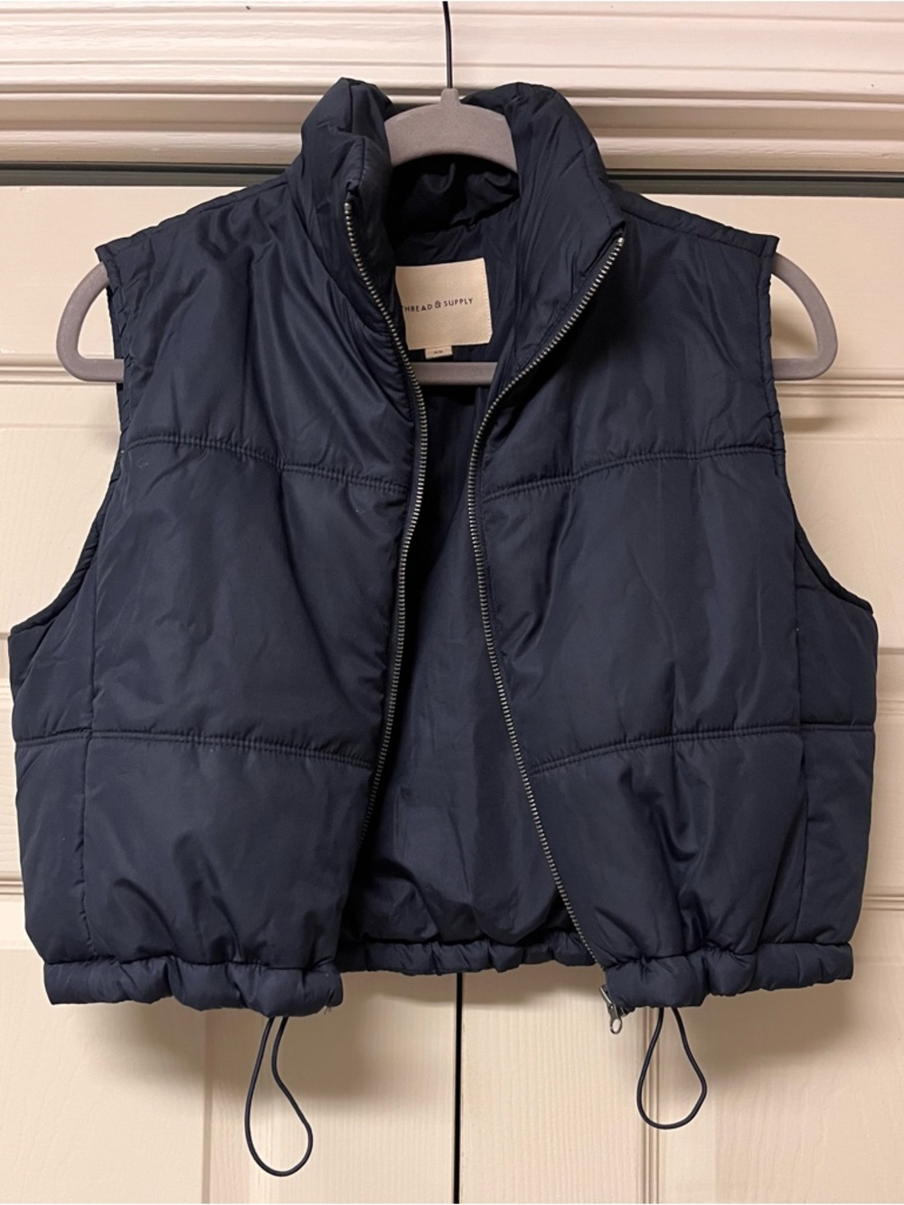 Thread & Supply Navy Jacket with Logo Tag